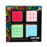 Set 4 Cubos Mágicos Pastel Speed Cube 2x2 3x3 4x4 5x5