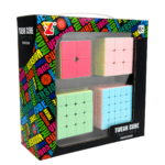 Set 4 Cubos Mágicos Pastel Speed Cube 2x2 3x3 4x4 5x5 - Imagen 8