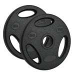 Par Discos Olímpicos PVC con Agarre 5 Kg para Entrenamiento (Total 10kg)