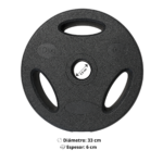 Par Discos Olímpicos PVC con Agarre 10 Kg (Total 20 Kg) - Imagen 2