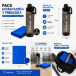 Toalla de Microfibra Personalizada Linea Sport + Botella Deportiva Línea Sport - Imagen 6