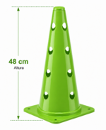 Cono de Entrenamiento con Orificios de 48 cm con Parte Superior Cerrada - Imagen 2