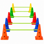 Set 10 Conos Con Orificios 38 Cm + 5 Bastones 100 Cm - Imagen 6