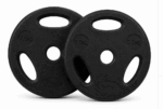 Par Discos Olímpicos PVC con Agarre 7,5 Kg para Entrenamiento (Total 15kg)