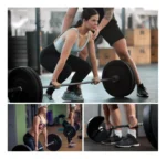 Barra Preolímpica 120 cm Cromada Con 25 kg En Discos PVC - Imagen 5
