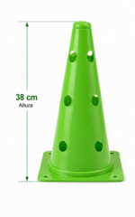 Cono de Entrenamiento con Orificios 38 cm con Parte Superior Cerrada - Imagen 4
