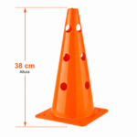 Cono de Entrenamiento con Orificios 38 cm con Parte Superior Cerrada - Imagen 2