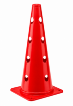 Cono de Entrenamiento con Orificios de 48 cm con Parte Superior Cerrada