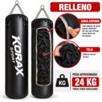 Saco de Boxeo 120 cm de Entrenamiento Físico y Artes Marciales - Imagen 2
