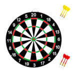 Juego de Dardos 36.5 cm con Dardos y Marcador de Puntaje