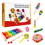 Juego Educativo Musical de Madera para Niños Instrumentos Didácticos