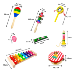 Juego Educativo Musical de Madera para Niños Instrumentos Didácticos - Imagen 2
