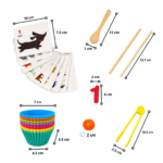 Juego Didáctico de Madera para Aprender Números, Colores y Clasificación - Imagen 4
