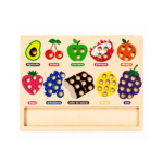 Juego Didáctico de Clasificación de Colores y Frutas de Madera - Imagen 4