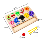 Juego Didáctico de Clasificación de Colores y Frutas de Madera - Imagen 2