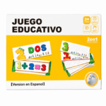 Juego Didáctico 2 en 1 Aprende Letras, Números y Matemáticas