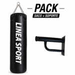 Kit de Boxeo Saco 120 cm + Soporte de Pared Ajustable Reforzado