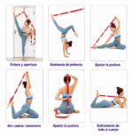 Correa de Estiramiento para Yoga Pilates Flexibilidad y Rehabilitación - Imagen 3