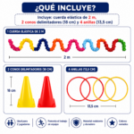 Juego Cooperativo Elástico 2 a 4 Personas Agilidad y Coordinación - Imagen 2