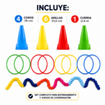 Juego Cooperativo Elástico 3 a 4 Personas Agilidad y Coordinación - Imagen 3