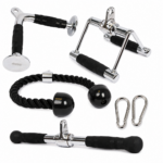 Kit Accesorios Polea Gimnasio 6 Piezas Cuerda Y Agarraderas