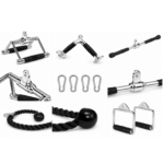Set Accesorios Polea Gimnasio 10 Piezas Entrenamiento De Fuerza - Imagen 2