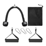 Kit Accesorios Para Polea Gimnasio Cuerda Tríceps Y Agarraderas - Imagen 2