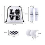Set Voleibol Rodilleras Coderas Cintillo Y Bolsa Deportiva - Imagen 3
