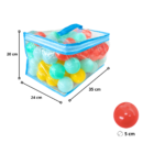 Pack 100 Pelotas Plásticas para Piscina de Pelotas Infantil - Imagen 2