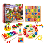 Juego Educativo de Madera 8 en 1 para el Desarrollo Infantil