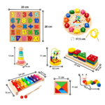 Juego Educativo de Madera 8 en 1 para el Desarrollo Infantil - Imagen 10
