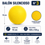 Balón Silencioso #3 Espuma Soft Recreativo Infantil - Imagen 2