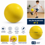 Balón Silencioso #3 Espuma Soft Recreativo Infantil - Imagen 5