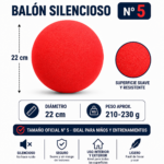 Balón Silencioso #5 Espuma Soft Recreativo Infantil