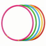 Hula Hula Infantil Multicolor 70 cm Aro de Coordinación