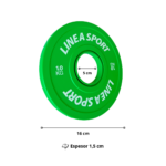 Par de Discos Olímpicos 1 kg c/u Total 2 kg - Imagen 2