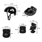 Set de Protecciones Infantiles Casco Rodilleras Coderas y Muñequeras - Imagen 2