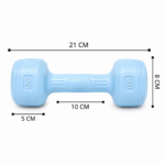 Par Mancuernas PVC 1 Kg c/u Total 2 Kg Entrenamiento - Imagen 3