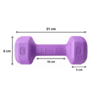 Par Mancuernas PVC 1 Kg c/u Total 2 Kg Entrenamiento - Imagen 3
