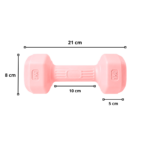 Par Mancuernas PVC 1 Kg c/u Total 2 Kg Entrenamiento - Imagen 2