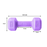 Par Mancuernas PVC 1,5 Kg c/u Total 3 Kg Entrenamiento - Imagen 4