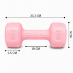 Par Mancuernas PVC 2 Kg c/u Total 4 Kg Entrenamiento - Imagen 2