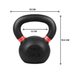 Pesa Rusa Kettlebell 8 Kg De Fierro Entrenamiento - Imagen 2