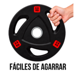 Par Discos Olímpicos Grip 2,5 Kg C/U Total 5 Kg - Imagen 5