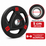 Par Discos Olímpicos Grip 10Kg C/U Total 20 Kg - Imagen 2