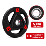 Par Discos Olímpicos Grip 15 Kg C/U Total 30 Kg - Imagen 2