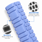 Rodillo Foam Roller Masaje Muscular Yoga Pilates Fitness - Imagen 3