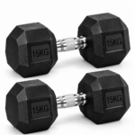 Kit Mancuernas Hexagonales 5 10 Y 15 Kg 3 Pares Total 60 Kg - Imagen 5
