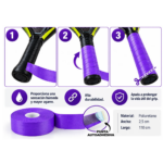Pack 3 Overgrip Cinta Antideslizante Para Raqueta Tenis Pádel - Imagen 4
