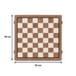 Juego Ajedrez y Damas 2 en 1 Tablero Magnético Madera Plegable 39x39 cm - Imagen 5